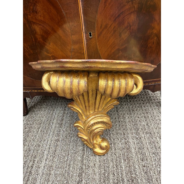 Italian Gilt Extra Large Wall Shelves, 1980’s, a Pair For Sale - Image 9 of 9