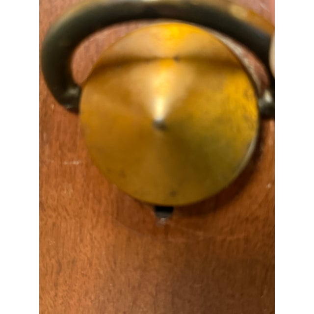 Vintage 1940's Art Deco Walnut and Brass Credenza For Sale - Image 13 of 18