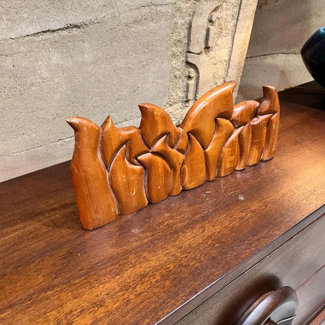1990s 1999 Victor Rozo Last Supper Abstract Wood Sculpture Mexico Df For Sale - Image 5 of 12