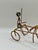 Vintage Wire Horse Sulky Sculpture, Copper Tone Metal Art, For Sale - Image 4 of 5