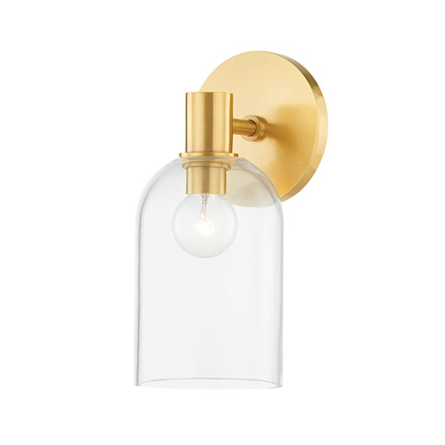 Traditional Mitzi Paisley 1-Light Bath Sconce, Aged Brass For Sale - Image 3 of 3