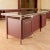 Burgundy Desk from Umberto Mascagni, 1950s For Sale - Image 3 of 9