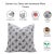 Fabdivine Handcrafted Block Print Cushion Cover 12x20 Inch Thick Cotton White-Pushp Samita For Sale - Image 4 of 4