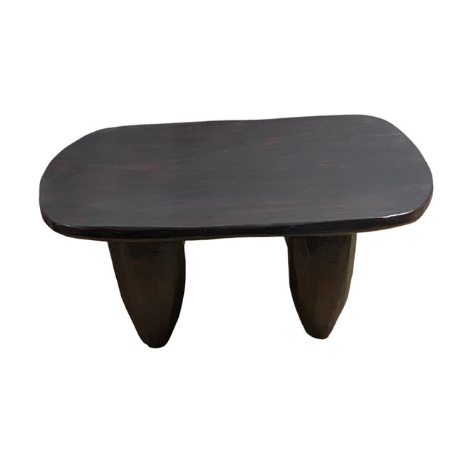 African African Senufo Wood Milk Stool I . Coast 14" W For Sale - Image 3 of 9