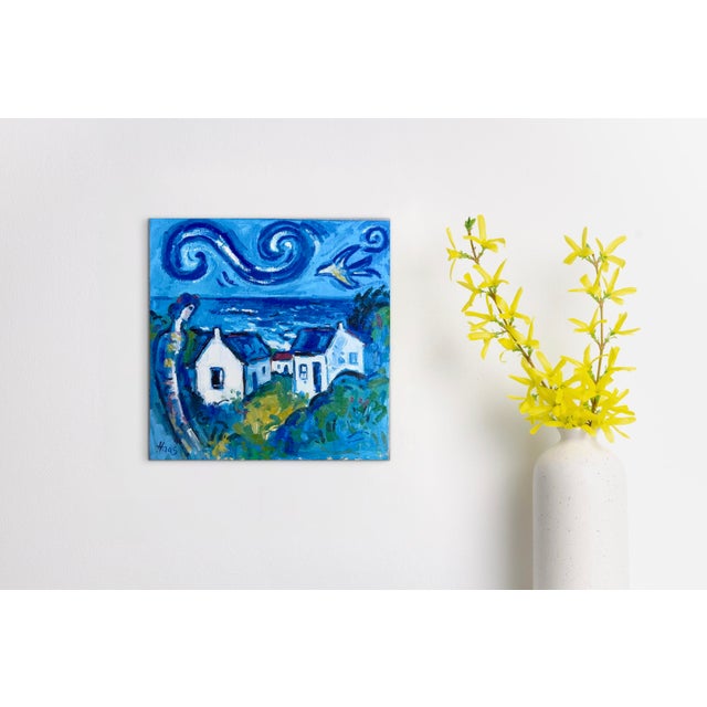 Seaside Spirits - Modern Oil Painting Seascape For Sale - Image 9 of 9