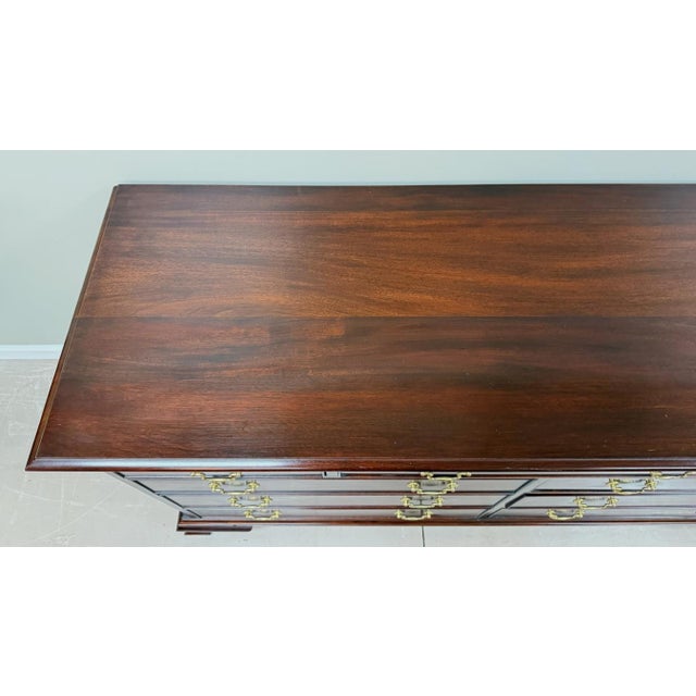 1990s Henkel Harris Mahogany Dresser Model No. 166 For Sale - Image 9 of 16