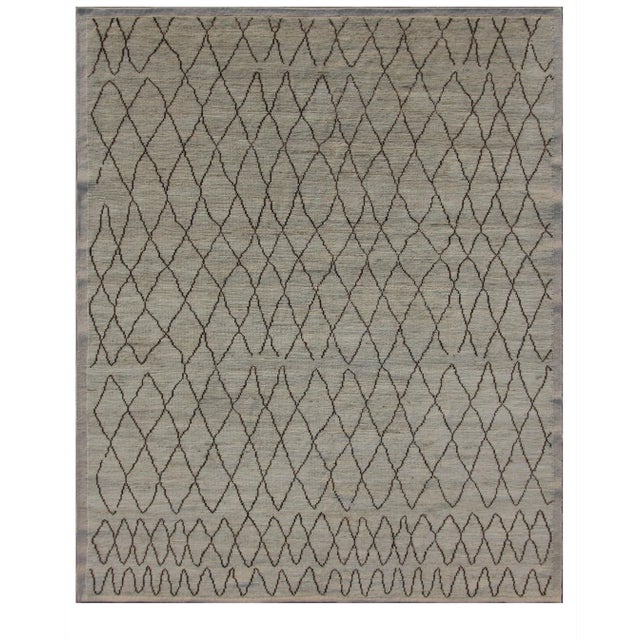 2010s Navajo Style Hand Knotted Rug - 8'0" X 9'11" For Sale - Image 5 of 5