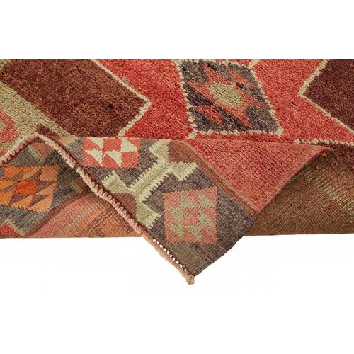 Red Bohemian Runner Rug For Sale - Image 6 of 7