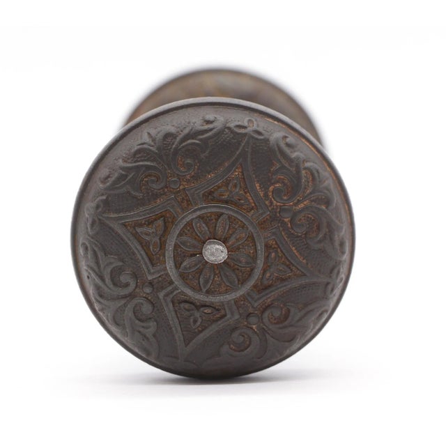 The four fold cast iron door knob set was made by Corbin in the 1880 catalog. It is part of the H-11200 group. Priced as a...
