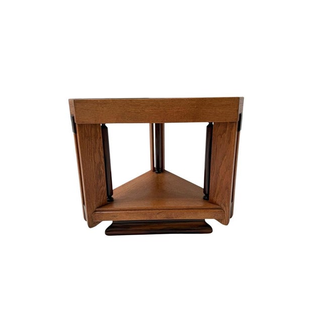 Art Deco Modernist Triangular Side Table from Anton Lucas, 1920s For Sale - Image 11 of 12