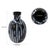 Kenneth Ludwig Chicago Sanders Black Glass Vase For Sale - Image 4 of 5