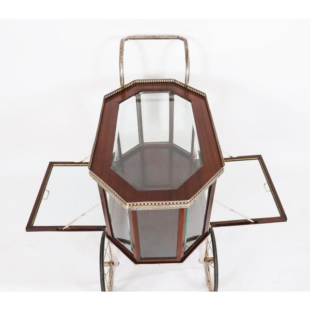 Antique Art Deco French Gilded Bar Cart, 1920s For Sale - Image 16 of 18