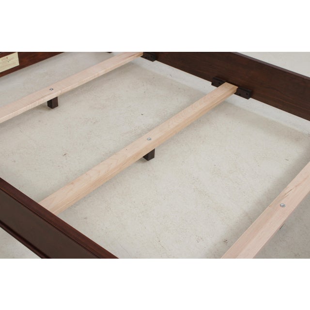 Wood Nichols & Stone by Stickley Cherry Queen Size Sleigh Bed For Sale - Image 7 of 18