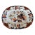 Antique Carey's Improved Ironstone Platter c.1830s Gaudy Imari Blue Rust Gold 12x15 For Sale