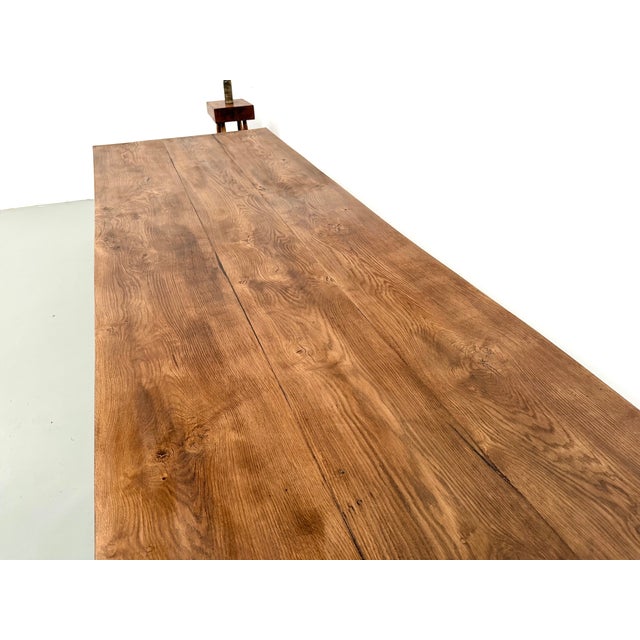 Large Farmhouse Table in Oak, 1950s For Sale - Image 18 of 18