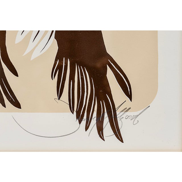 Limited Edition Vintage Signed David Allgood Serigraph "Egrets" 8/500 For Sale - Image 4 of 6