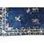 Art Deco 1920s Blue Floral Bird Deco Antique Chinese Peking Wool Rug 8'1'' X 9'5'' For Sale - Image 3 of 9