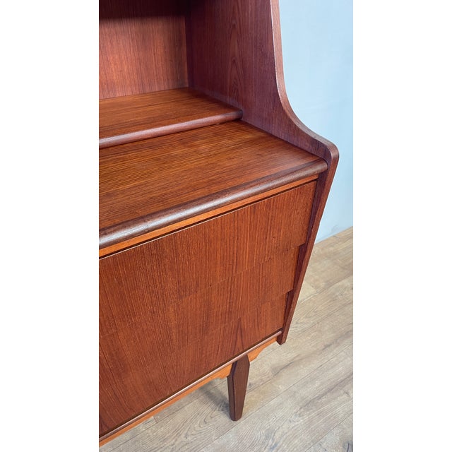 Mid-Century Danish Teak Bureau with Pull-Out Desk and Drawers, 1960s For Sale - Image 18 of 18