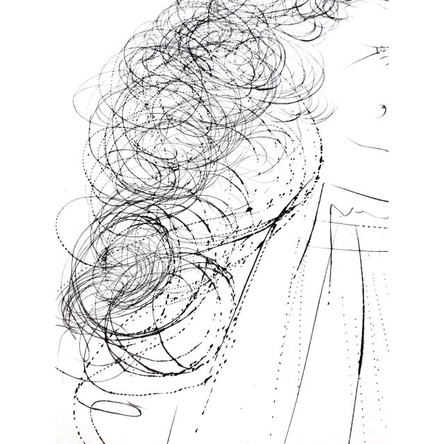 Salvador Dali - La Fontaine Portrait - Signed Engraving 1974 For Sale - Image 6 of 9