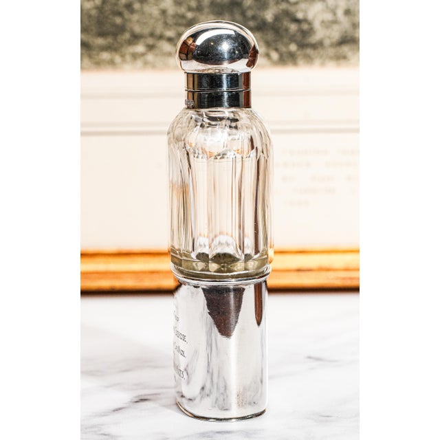Collection Sterling Silver Crystal Flask With Framed Soldier on Horse Equestrian Photograph British Militaria For Sale - Image 13 of 18