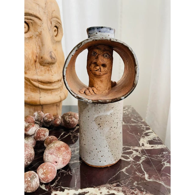Abstract Ceramic Face Vase For Sale In Jacksonville, FL - Image 6 of 6