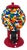 Colorful Handcrafted Clay Gumball Machine Sculpture in Red For Sale