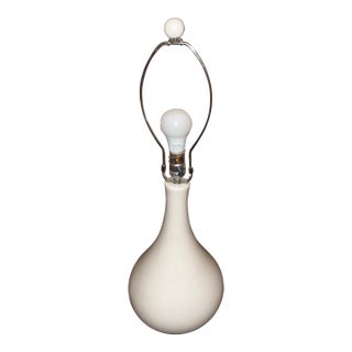 Crate & Barrel Tear Drop Crackle Lamp For Sale