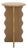 Lilith Wavy Accent Table in Desert Brown For Sale