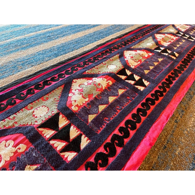 Vintage SUZANI Fabric. Looks beautiful in any home setting and is a great accent to any room. Can be used as wall hanging,...