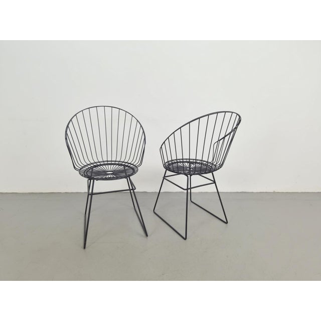 Wire Chair by Cees Braakman for Pastoe, 1950s, Set of 2 For Sale - Image 16 of 16