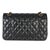 Chanel Black Quilted Lambskin Medium Classic Double Flap Bag For Sale - Image 4 of 9
