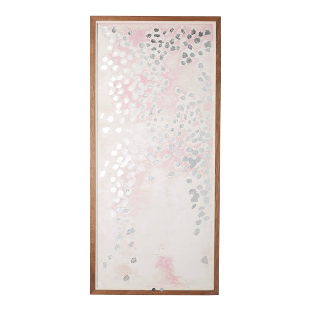 Contemporary Silver Dots Wall Art by Kira Appelhans For Sale