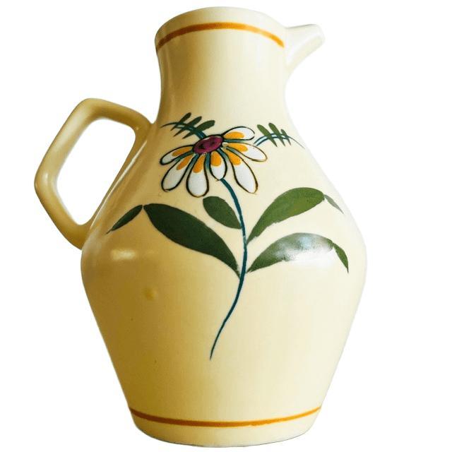 Vintage Flora Pottery Gouda Ceramic Jug, 1960s For Sale - Image 5 of 10