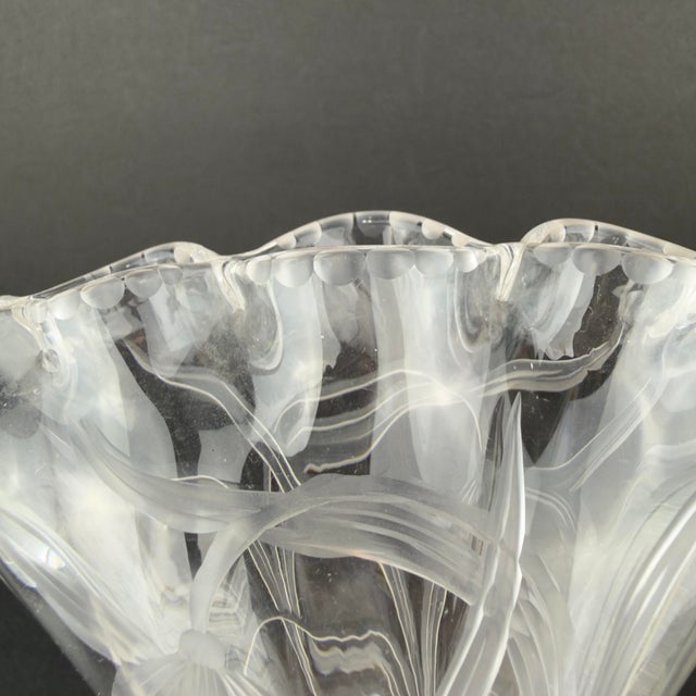 Early 20th Century Art Nouveau Stevens & Williams Cut Crystal Tulipiere For Sale - Image 5 of 12
