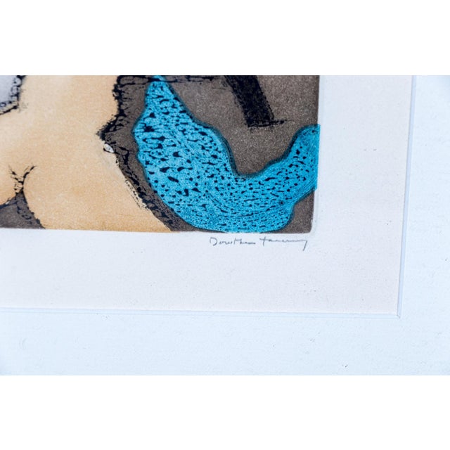 Contemporary "En Chair Et en Or" (In Flesh and Gold) - A Striking Aquatint Etching by Dorothea Tanning (1973) For Sale - Image 3 of 5