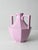 Striking vintage 1980s ceramic vase rendered in a luminous glossy lavender glaze. The boldly faceted form, flared neck,...