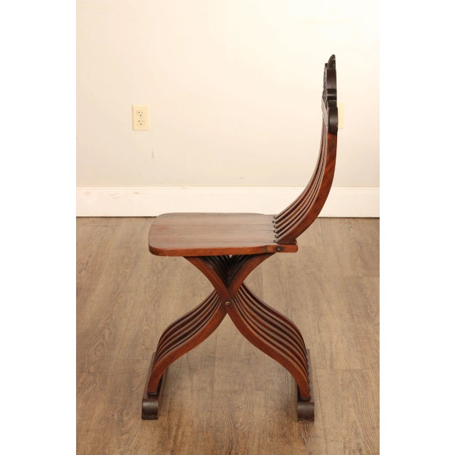 Italian Renaissance Revival Style Savonarola Side Chairs For Sale - Image 9 of 12