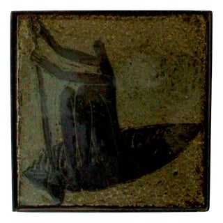 Enamelled Ceramic Plaque by Jean Linard, 1960s For Sale