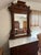 Wood 1930s Victorian Style Walnut Dresser With Marble Top and Standing Mirror For Sale - Image 7 of 7