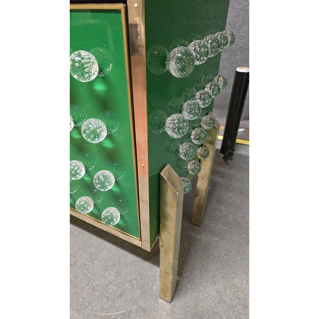 Not Yet Made - Made To Order Brass and Murano Glass Sideboard with 120 Fused Spheres from Justfurnituress SRL For Sale - Image 5 of 18