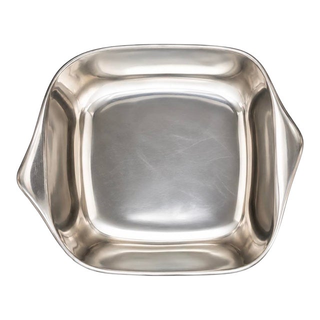 Vintage Nambe #515 Sculptural Aluminum Serving Bowl For Sale