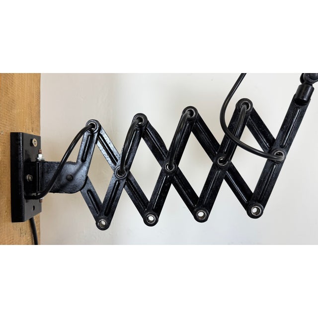 Mid-Century Industrial Scissor Wall Lamp, 1960s For Sale - Image 14 of 18