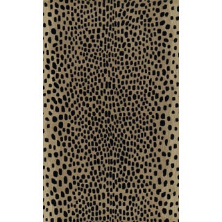 Erin Gates by Momeni Woodland Cheetah Beige Hand Tufted Wool Area Rug 7'9" X 9'9" For Sale