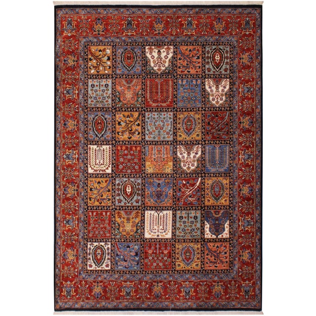 1990s Contemporary Rustic Tribal Zeigler Wool Rug - 8′2″ × 9′9″ For Sale