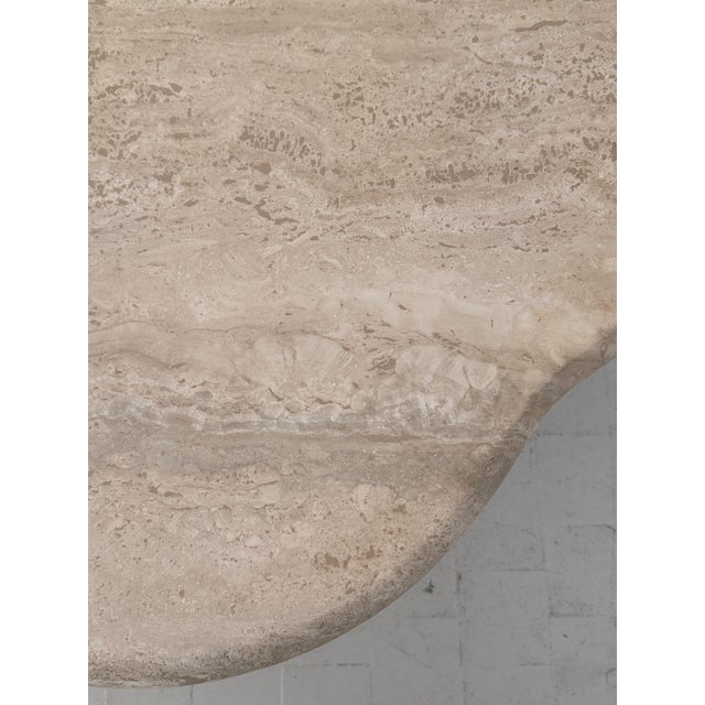 Hand-Crafted Travertine Coffee Table, Italy, 1970s For Sale - Image 14 of 18