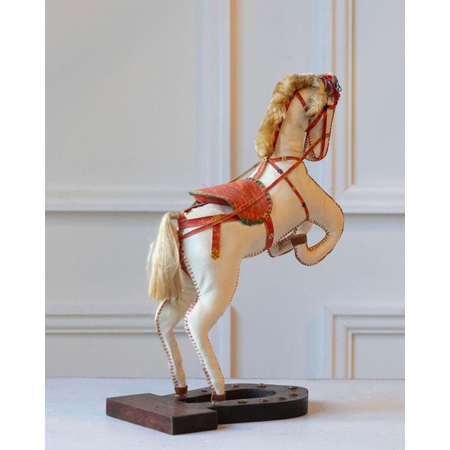 French Decorative Horse in Moleskin with Saddle and Harness, 20th Century For Sale - Image 12 of 16