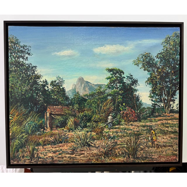 Offered are a pair of landscapes of sites in Rio de Janeiro which include the famous view of Christ the Redeemer atop Mt....