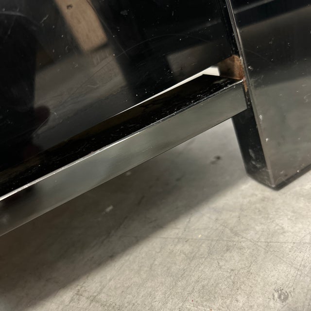 Design Institute of America Chrome and Black Enamel Nightstands - A Pair For Sale - Image 10 of 12