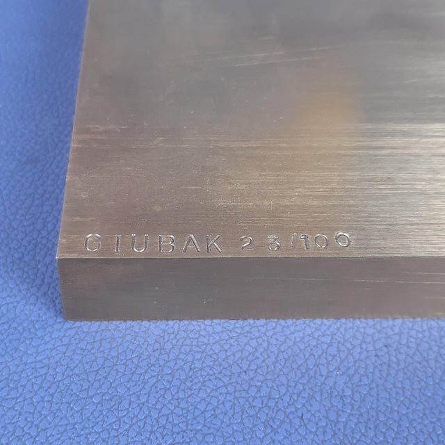 Modernist Dancing Woman in Brass by Giubak, 1970 For Sale - Image 13 of 17