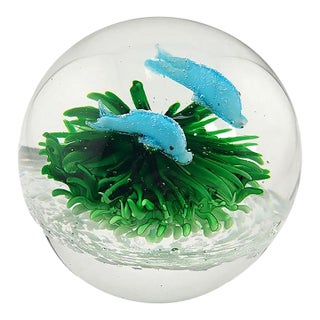 Dynasty Gallery Dolphin Paperweight Heirloom Collection Around the World For Sale